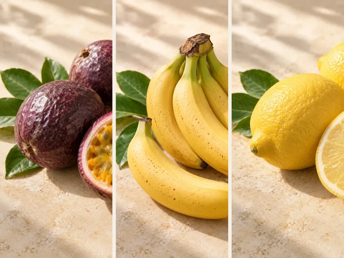 Çarkıfelek, muz ve limon